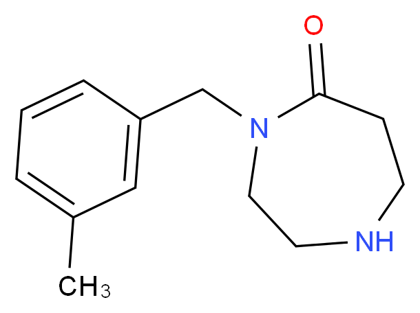 4-(3-Methylbenzyl)-1,4-diazepan-5-one_分子结构_CAS_)
