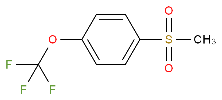 1-methanesulfonyl-4-(trifluoromethoxy)benzene_分子结构_CAS_87750-51-4