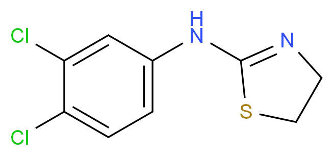 (3,4-Dichloro-phenyl)-(4,5-dihydro-thiazol-2-yl)-amine_分子结构_CAS_56242-69-4)