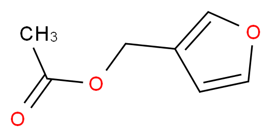 3-呋喃甲基乙酸酯_分子结构_CAS_30614-67-6)