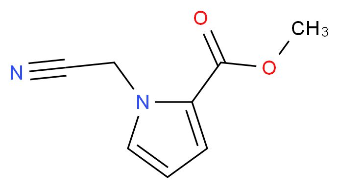 methyl 1-(cyanomethyl)-1H-pyrrole-2-carboxylate_分子结构_CAS_123257-07-8)