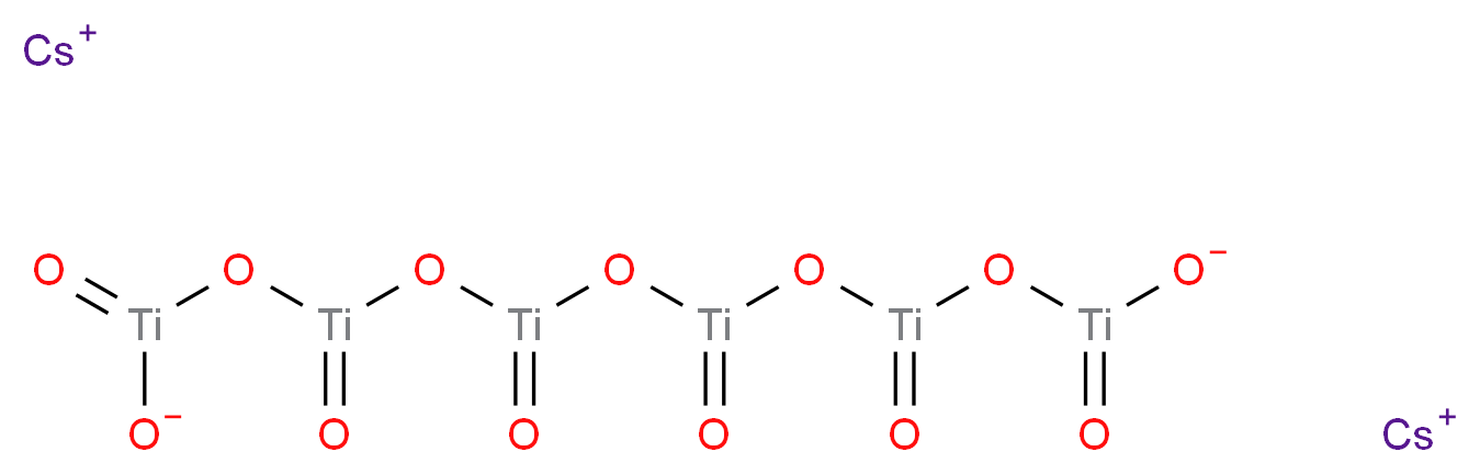 dicaesium(1+) ion hexaoxohexatitanoxane-1,11-bis(olate)_分子结构_CAS_98084-25-4