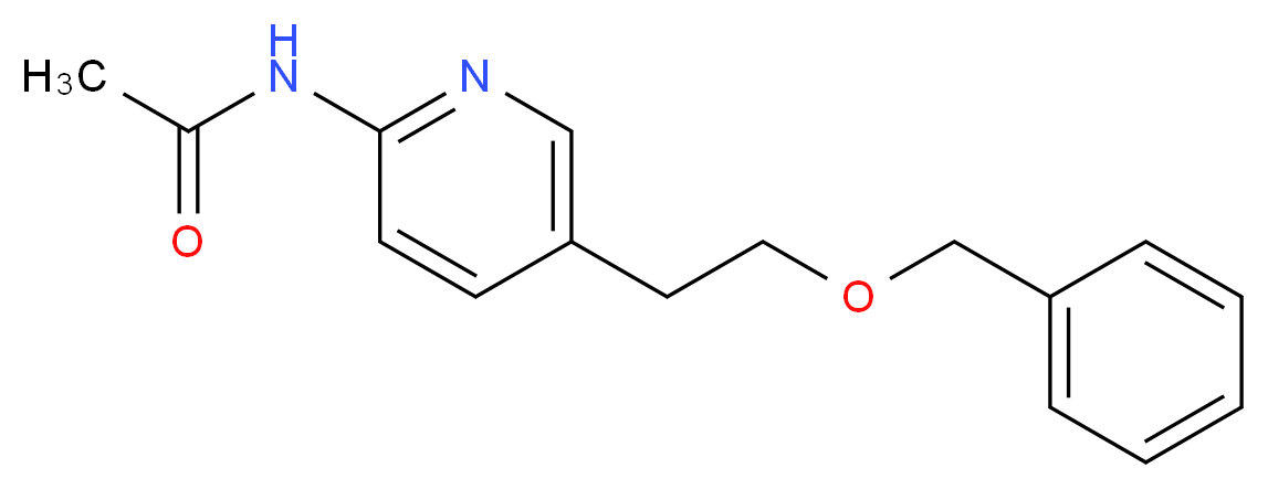 N-{5-[2-(benzyloxy)ethyl]pyridin-2-yl}acetamide_分子结构_CAS_)