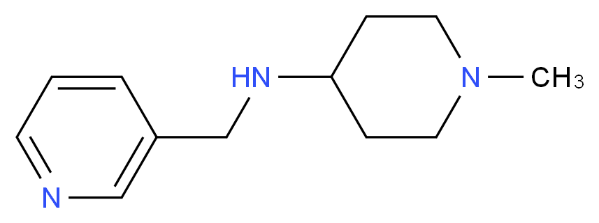 1-methyl-N-(pyridin-3-ylmethyl)piperidin-4-amine_分子结构_CAS_626217-79-6)