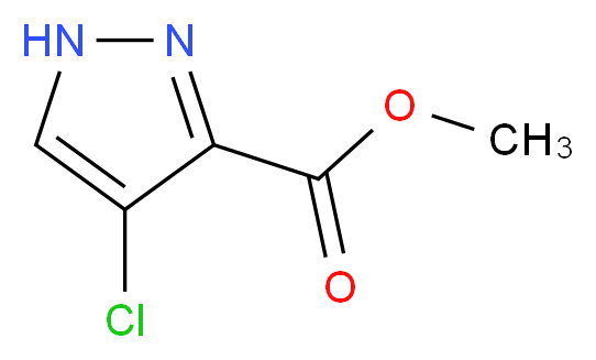 methyl 4-chloro-1H-pyrazole-5-carboxylate_分子结构_CAS_1005584-90-6)