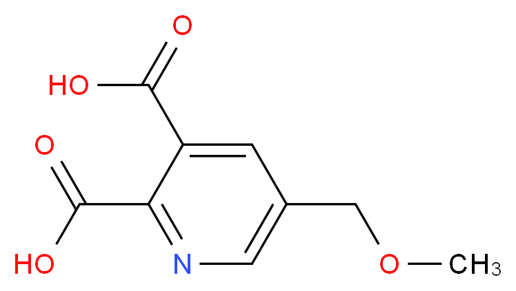 5-(methoxymethyl)pyridine-2,3-dicarboxylic acid_分子结构_CAS_143382-03-0