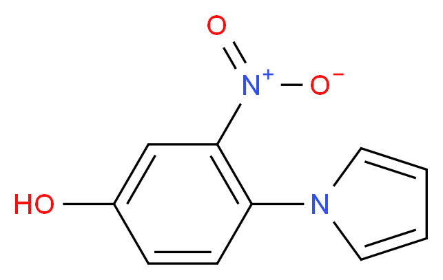 3-Nitro-4-(1H-pyrrol-1-yl)benzenol_分子结构_CAS_251649-40-8)