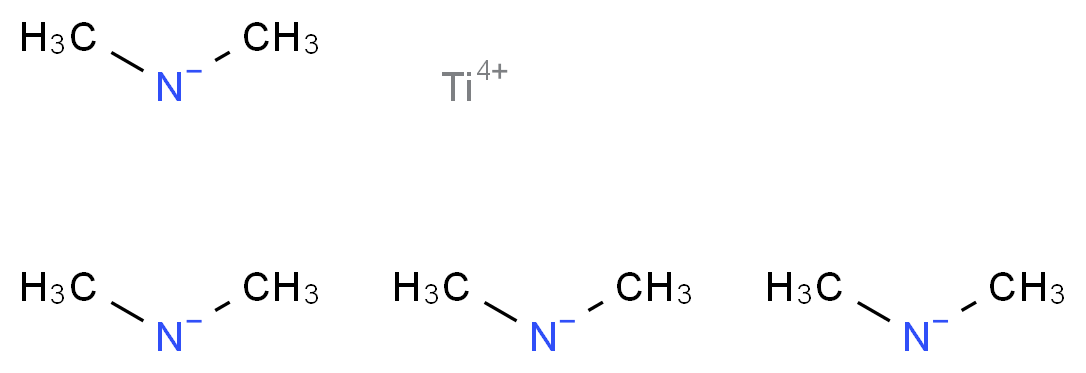 titanium(4+) ion tetrakis(dimethylazanide)_分子结构_CAS_3275-24-9