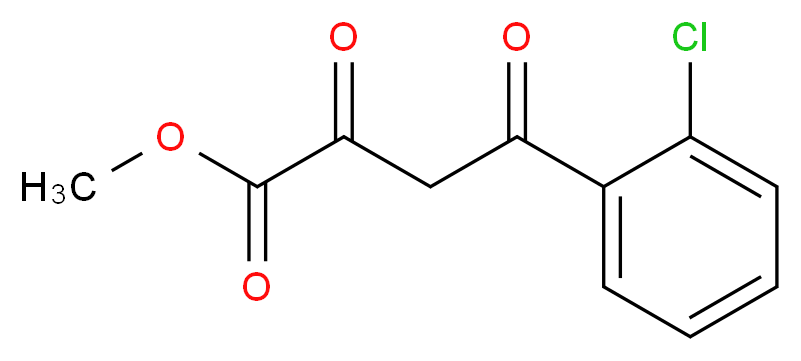 Methyl 4-(2-chlorophenyl)-2,4-dioxobutanoate_分子结构_CAS_451485-68-0)