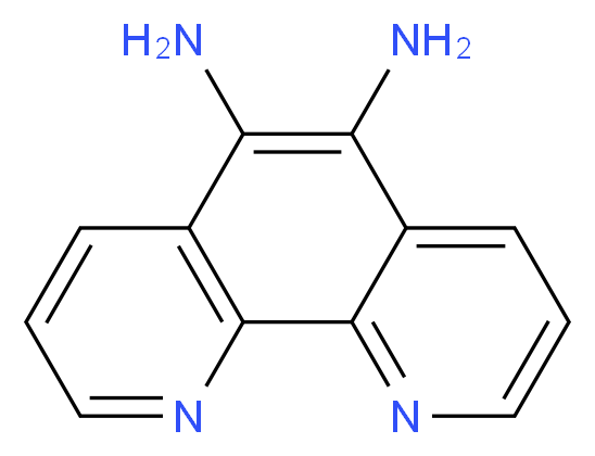 5,6-Diamino-1,10-phenanthroline_分子结构_CAS_168646-54-6)