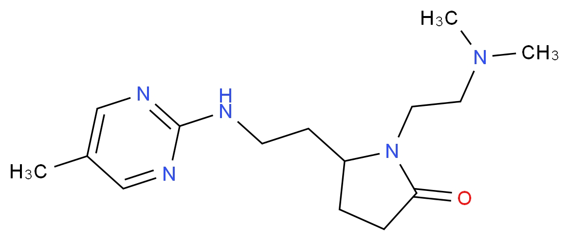1-[2-(dimethylamino)ethyl]-5-{2-[(5-methylpyrimidin-2-yl)amino]ethyl}pyrrolidin-2-one_分子结构_CAS_)
