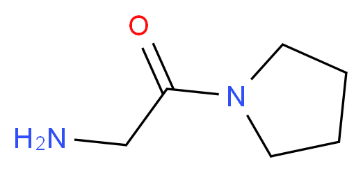 2-oxo-2-pyrrolidin-1-ylethanamine_分子结构_CAS_24152-95-2)