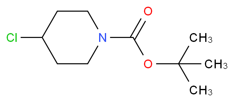 tert-butyl 4-chloropiperidine-1-carboxylate_分子结构_CAS_154874-94-9