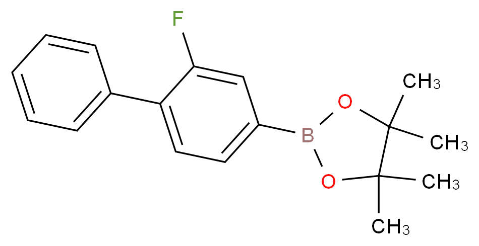 2-Fluoro-[1,1'-biphenyl]-4-boronic acid, pinacol ester 98%_分子结构_CAS_269410-15-3)