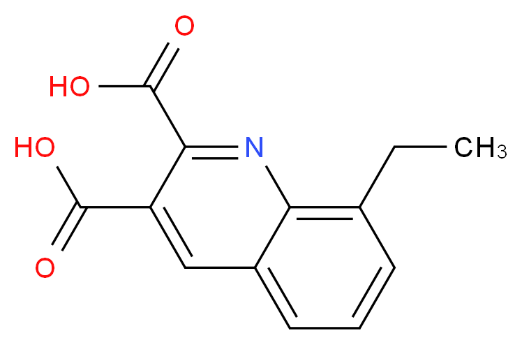 8-ETHYLQUINOLINE-2,3-DICARBOXYLIC ACID_分子结构_CAS_948291-43-8)