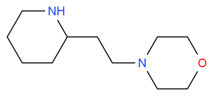 4-(2-(piperidin-2-yl)ethyl)morpholine_分子结构_CAS_)