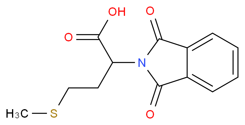 2-(1,3-Dioxo-1,3-dihydro-2H-isoindol-2-yl)-4-(methylthio)butanoic acid_分子结构_CAS_52881-96-6)