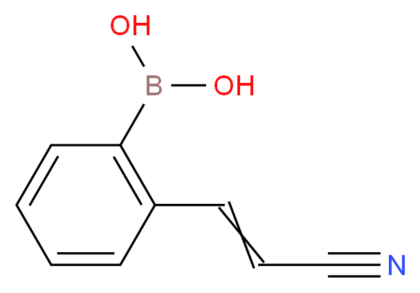 2-(反式-2-氰乙烯基)苯硼酸_分子结构_CAS_850568-63-7)