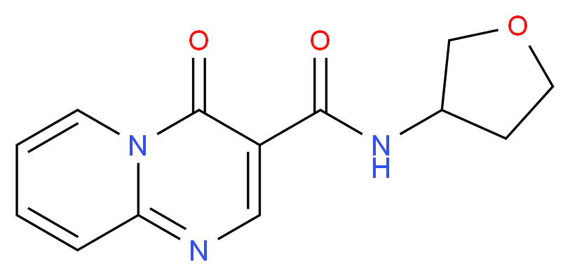 4-oxo-N-(tetrahydro-3-furanyl)-4H-pyrido[1,2-a]pyrimidine-3-carboxamide_分子结构_CAS_)