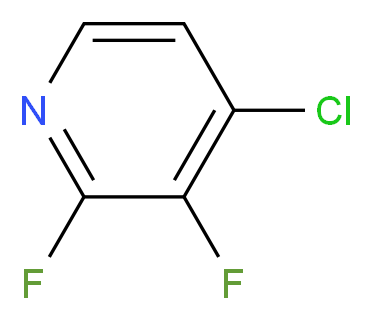 2,3-Difluoro-4-chloropyridine_分子结构_CAS_851178-99-9)