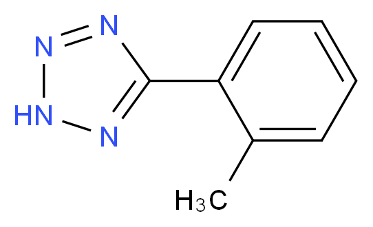 5-(2-methylphenyl)-2H-tetrazole_分子结构_CAS_51449-86-6)