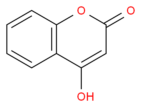 4-hydroxy-2H-chromen-2-one_分子结构_CAS_1076-38-6