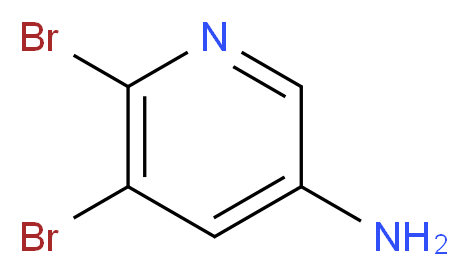 5,6-Dibromopyridin-3-amine_分子结构_CAS_)