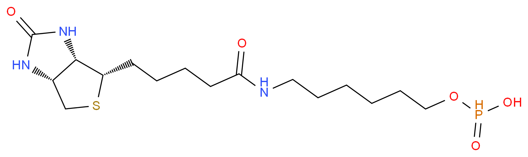 [(6-{5-[(3aS,4S,6aR)-2-oxo-hexahydro-1H-thieno[3,4-d]imidazolidin-4-yl]pentanamido}hexyl)oxy]phosphinic acid_分子结构_CAS_224583-35-1