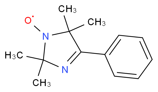 2,2,5,5-四甲基-4-苯基-3-咪唑-1-氧自由基_分子结构_CAS_39753-69-0)