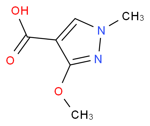 3-methoxy-1-methyl-1H-pyrazole-4-carboxylic acid_分子结构_CAS_113100-56-4)