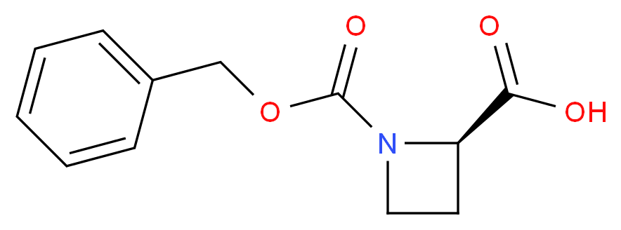 (R)-1-((Benzyloxy)carbonyl)azetidine-2-carboxylic acid_分子结构_CAS_25654-51-7)