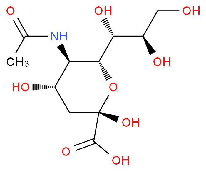 N-乙酰神经氨酸_分子结构_CAS_131-48-6)