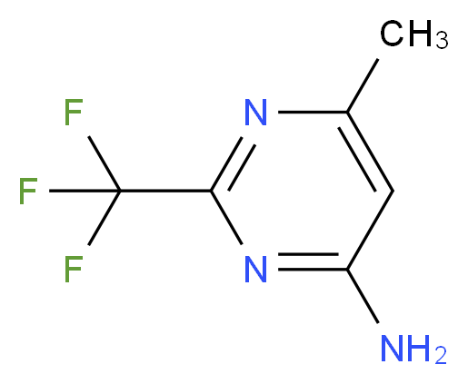6-methyl-2-(trifluoromethyl)pyrimidin-4-amine_分子结构_CAS_4571-65-7