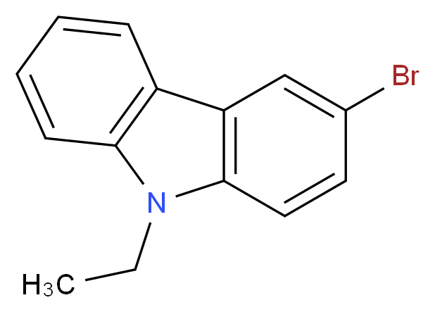 3-bromo-9-ethylcarbazole_分子结构_CAS_57102-97-3)