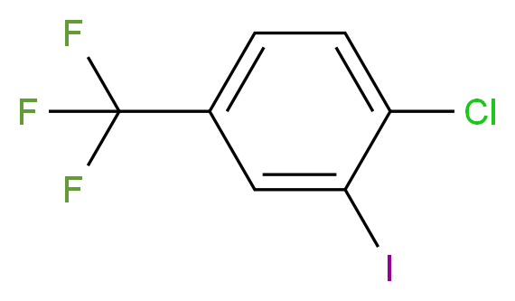 4-氯-3-碘三氟甲苯_分子结构_CAS_672-57-1)