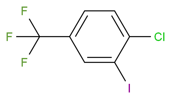 4-Chloro-3-iodobenzotrifluoride_分子结构_CAS_672-57-1)