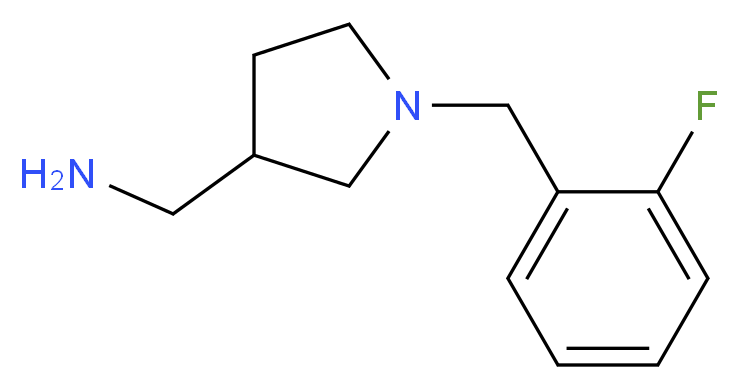 1-[1-(2-fluorobenzyl)-3-pyrrolidinyl]methanamine_分子结构_CAS_1017417-50-3)