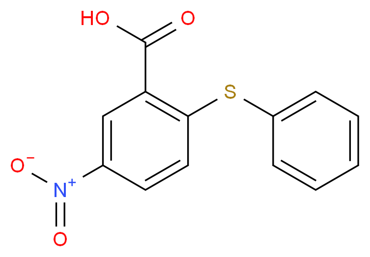 5-Nitro-2-phenylsulfanyl-benzoic acid_分子结构_CAS_6345-67-1)