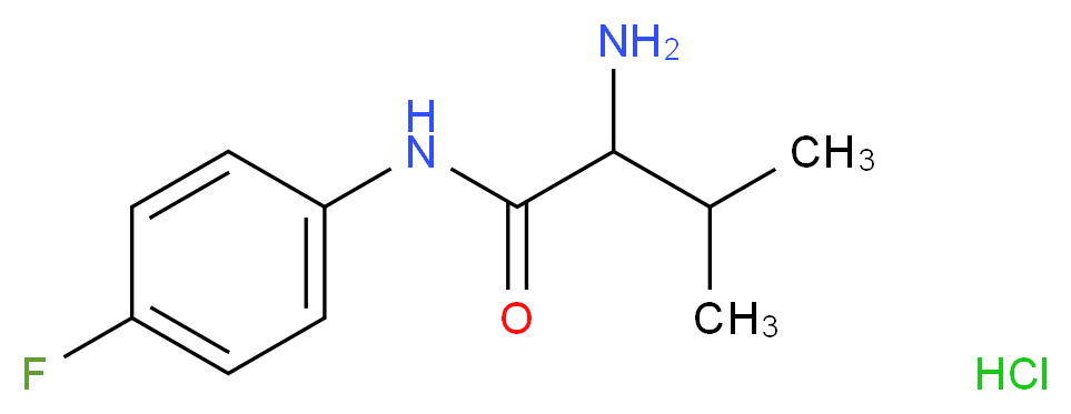 2-Amino-N-(4-fluorophenyl)-3-methylbutanamide hydrochloride_分子结构_CAS_)