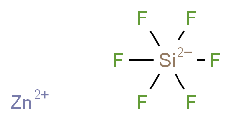 zinc(2+) ion hexafluorosilanediuide_分子结构_CAS_16871-71-9