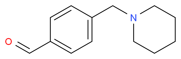 4-(piperidin-1-ylmethyl)benzaldehyde_分子结构_CAS_471929-86-9