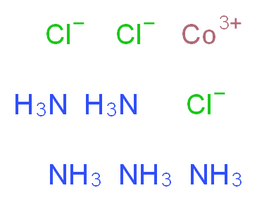 CHLOROPENTAMMINO COBALTICHLORIDE_分子结构_CAS_13859-51-3)