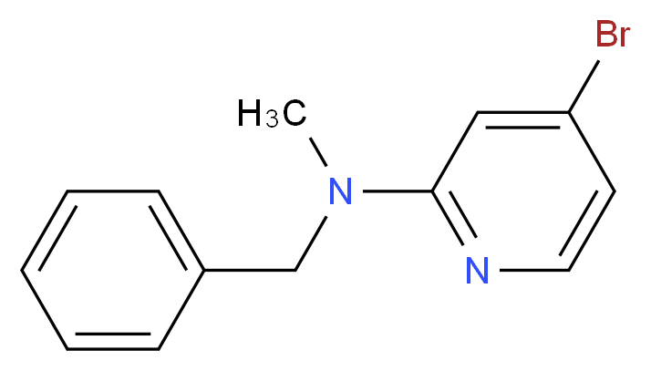 N-Benzyl-4-bromo-N-methylpyridin-2-amine_分子结构_CAS_1289132-66-6)