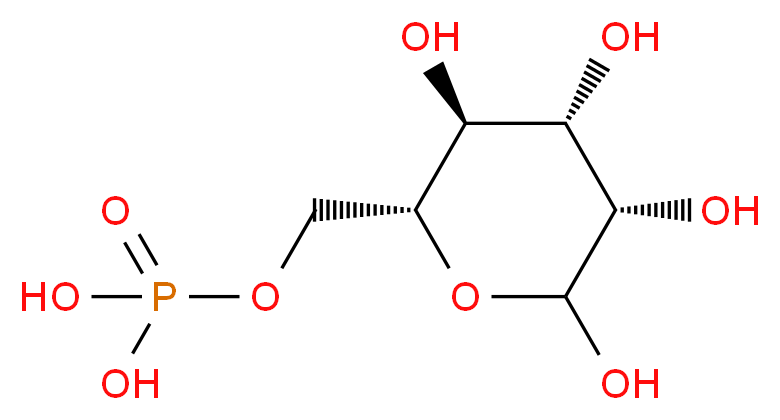 Mannose 6-phosphate_分子结构_CAS_3672-15-9)