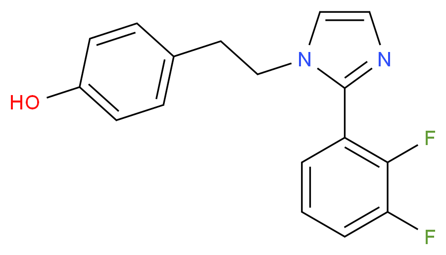 4-{2-[2-(2,3-difluorophenyl)-1H-imidazol-1-yl]ethyl}phenol_分子结构_CAS_)
