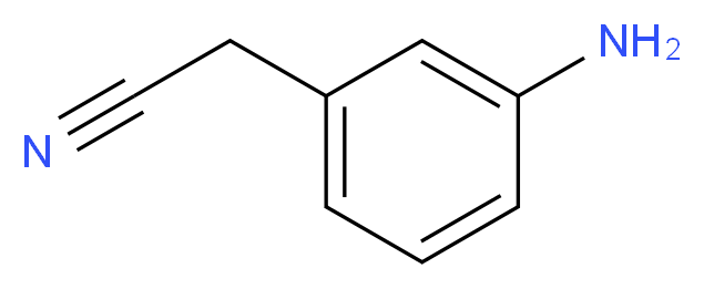 2-(3-Aminophenyl)acetonitrile_分子结构_CAS_4623-24-9)