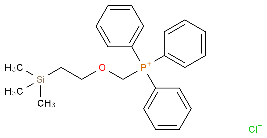 triphenyl({[2-(trimethylsilyl)ethoxy]methyl})phosphanium chloride_分子结构_CAS_82495-75-8