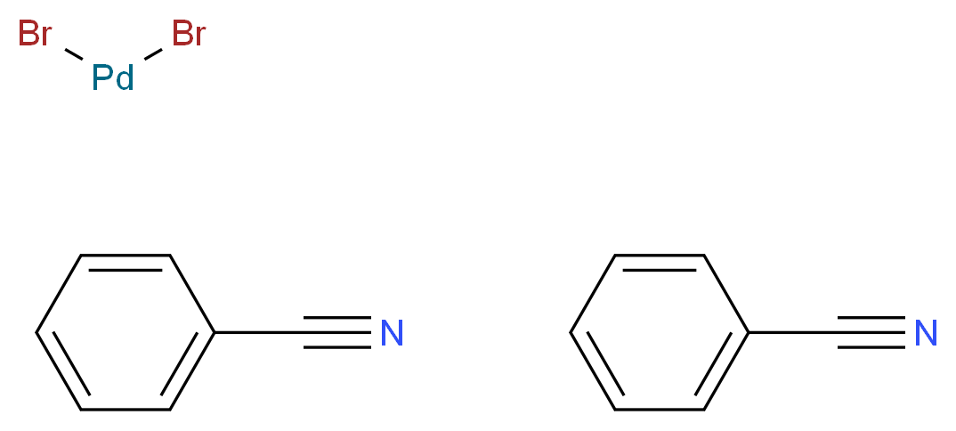 Bis(benzonitrile)palladium(II) bromide_分子结构_CAS_15003-43-7)