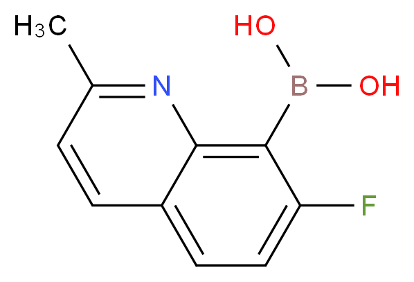 (7-fluoro-2-methylquinolin-8-yl)boronic acid_分子结构_CAS_1072945-61-9