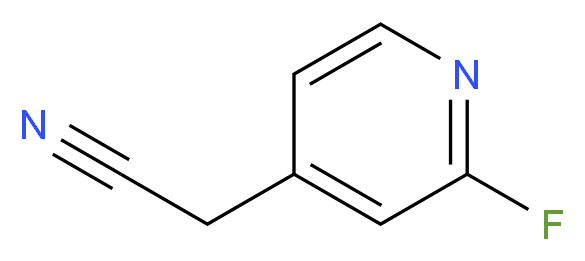 2-FLUOROPYRIDINE-4-ACETONITRILE_分子结构_CAS_1000188-57-7)